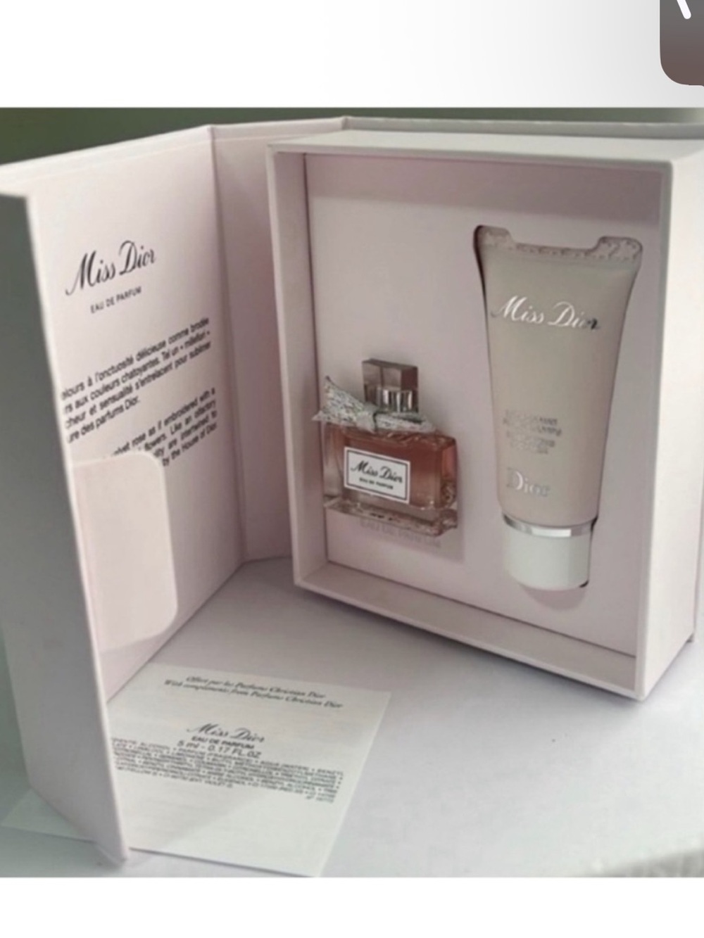 New, unopened and Authentic Miss Dior perfumeee3 mini deluxe Gift set
